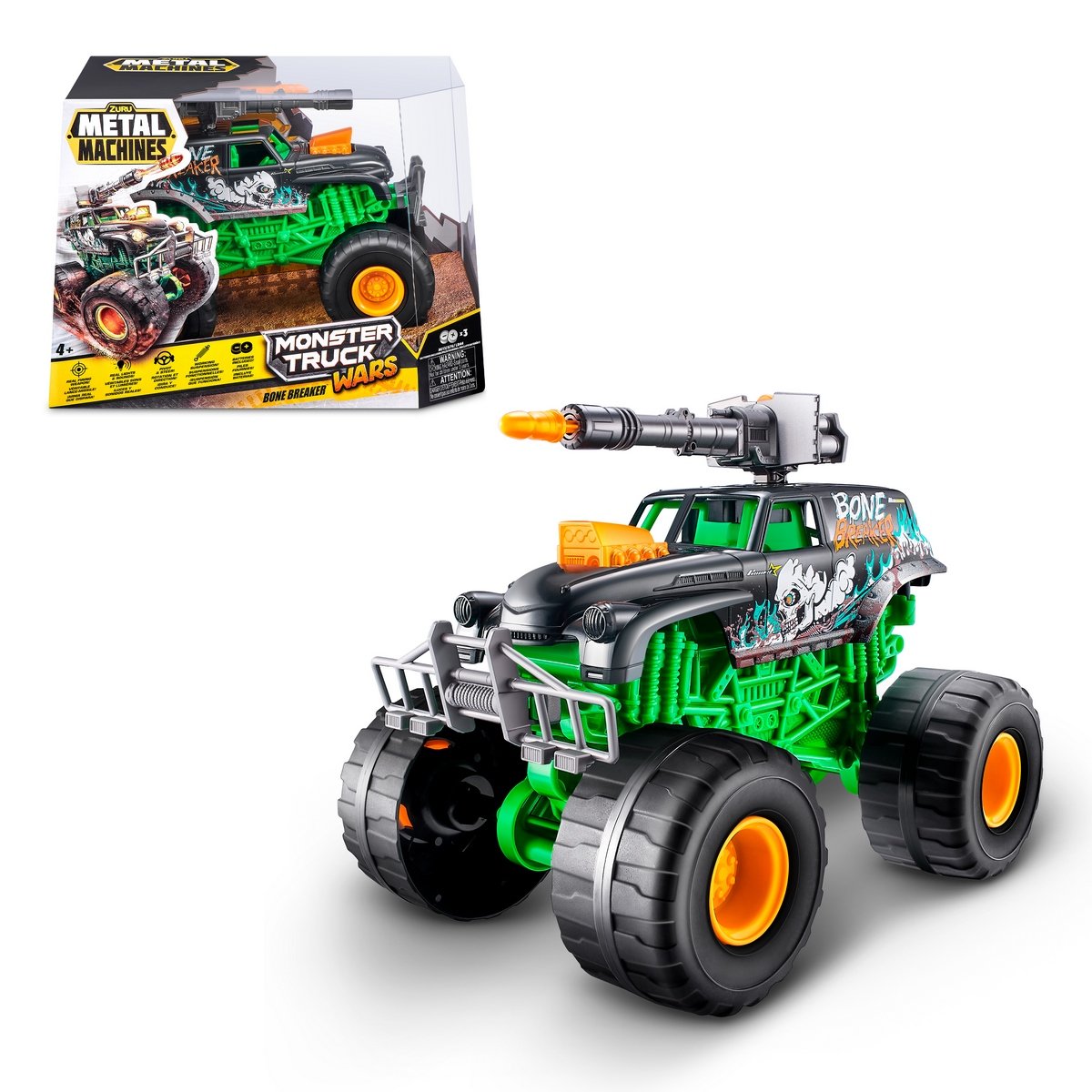 Camioneta Monster Wheel Metal Machines Zuru - Bone Breaker